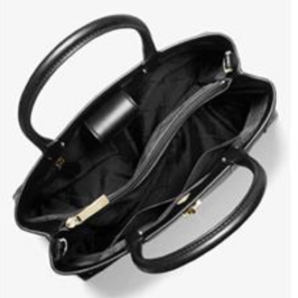 New MICHAEL KORS GRAMERCY Medium PEBBLED LEATHER SATCHEL ⭐️⭐️⭐️⭐️ - Picture 4 of 17